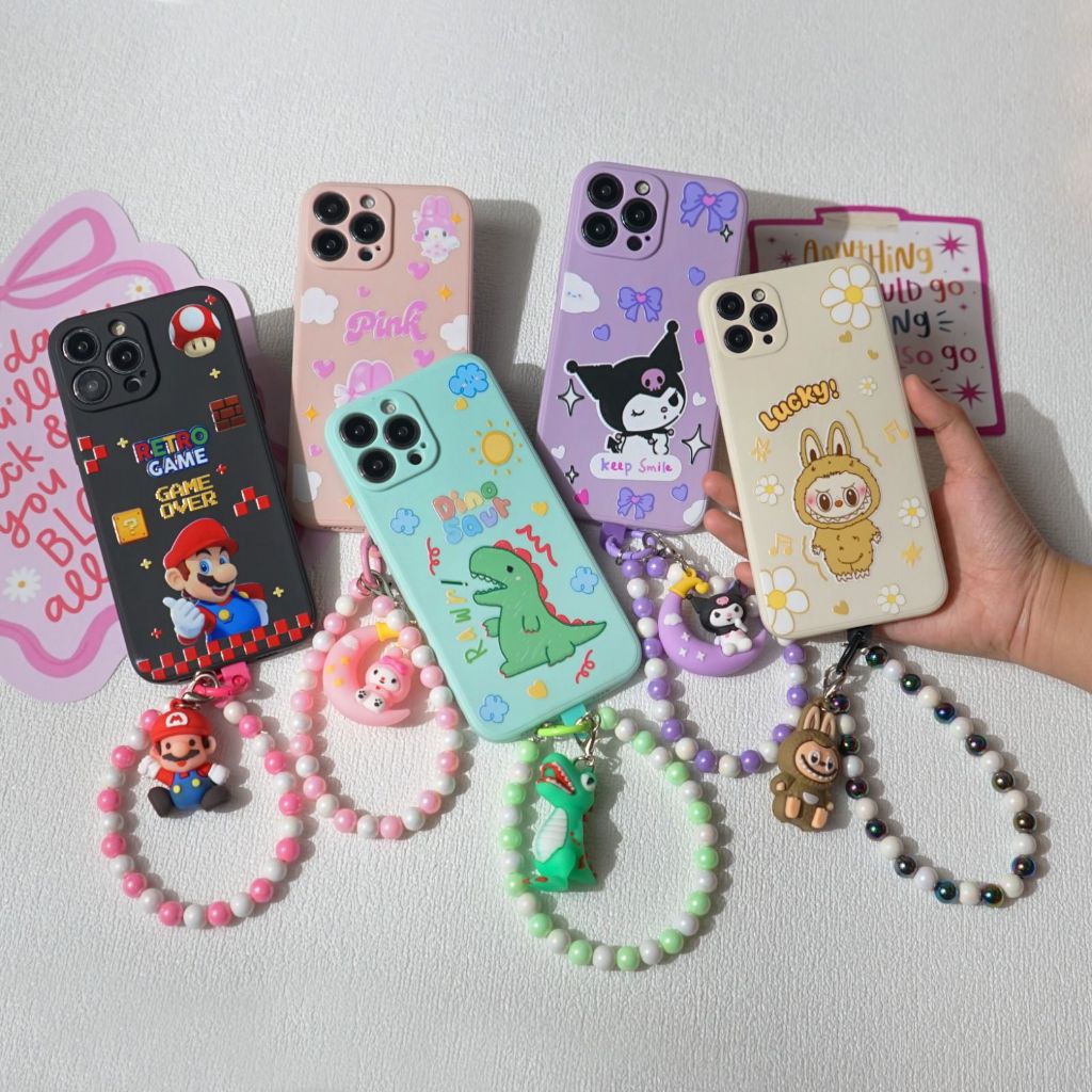 GANTUNGAN Softcase ไม้แขวนเสื้อสายคล้องคอสําหรับRealme C55 C53 C35 C33 C11 C20 C12 C15 C30 C31 C21Y 