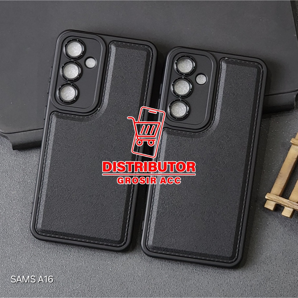SAMSUNG A16 CASE LEATHER PRO CASE สีดํา SAMSUNG A16