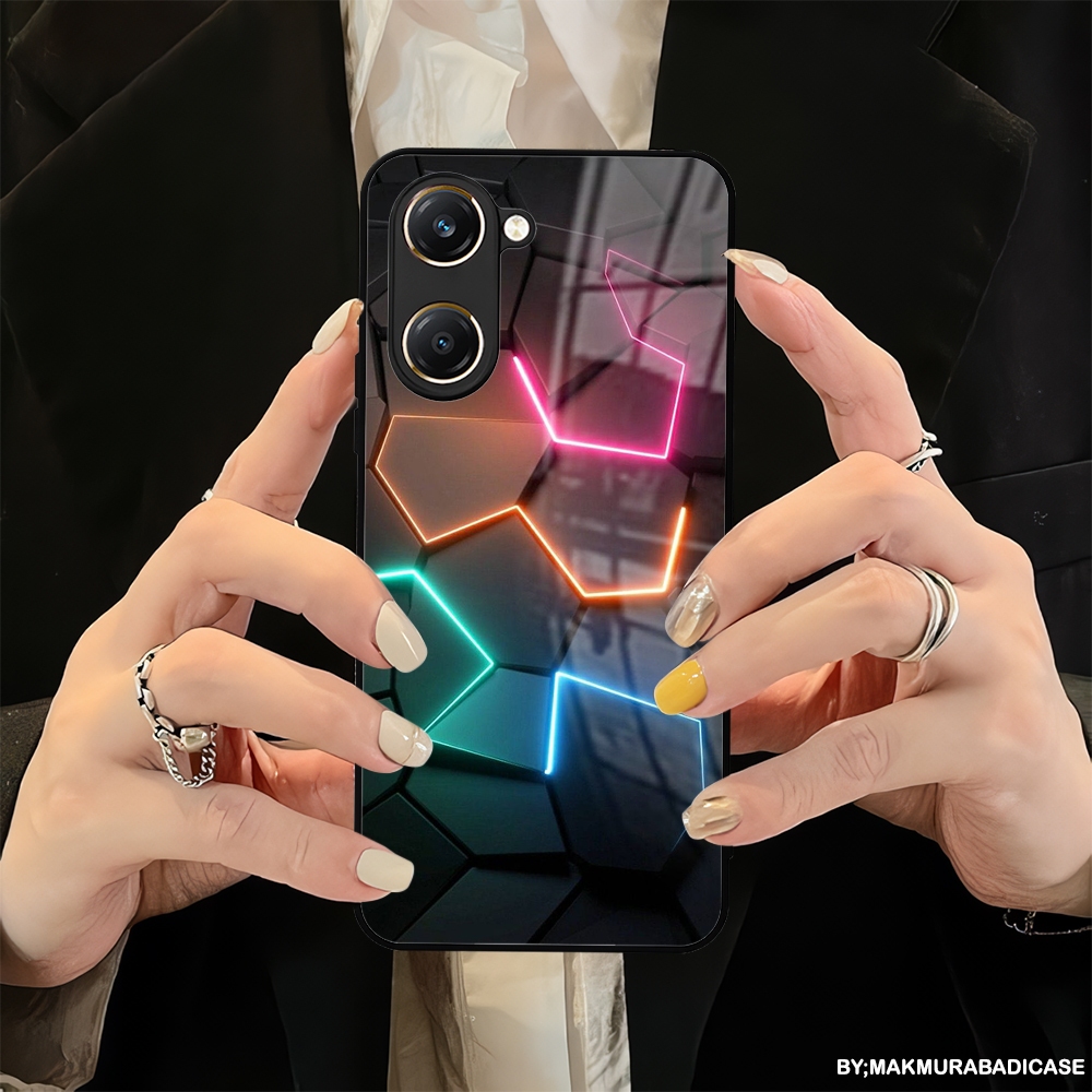 HP Glossy 2D Glass Softcase สําหรับ Vivo Y03 - Vivo Y03T - Vivo Y18 เคสล่าสุด - เคสซิลิโคน TPU