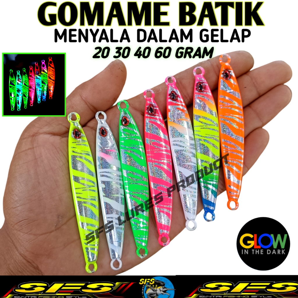 METAL JIG เต็ม GID METAL JIG GOMAME METAL JIG 20g/30g40g/60GRAM โลหะ MICRO JIG FISHING BAIT MICRO JI