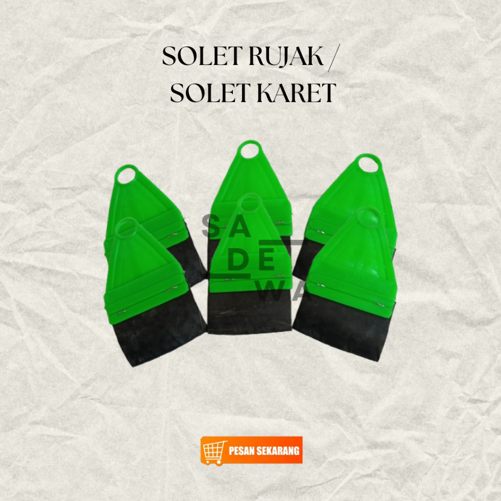 ไม้พายยาง Rujak Solet ด้ามพลาสติก
