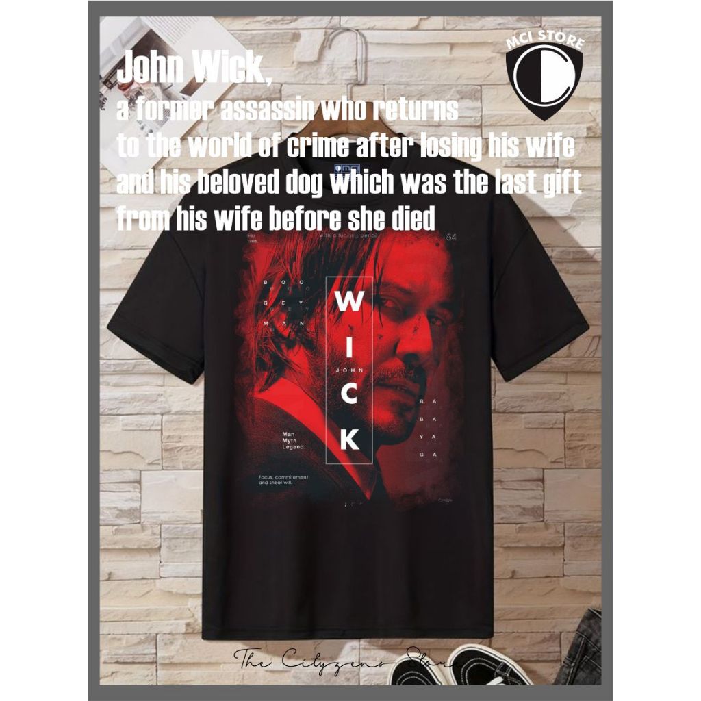 เสื้อยืด John Wick Eps 1 ชาย/หญิง