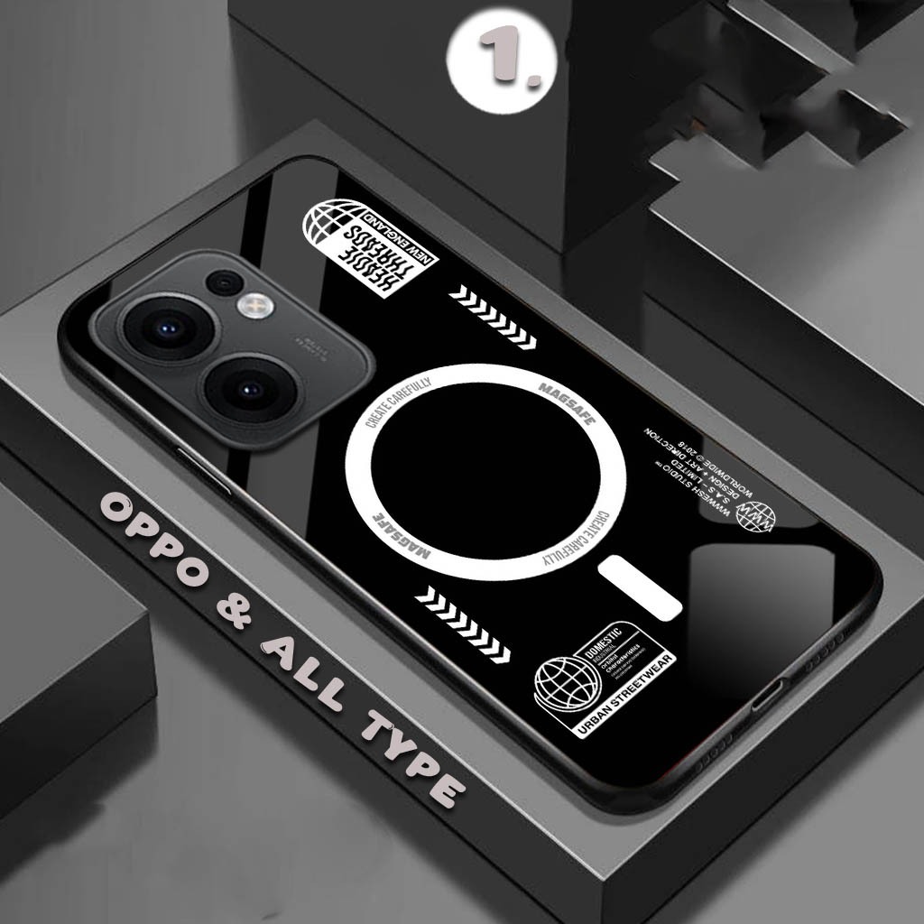 [FK-109] Softcase Glossy Glass กระจกอะคริลิคเงาสําหรับ OPPO Reno 13 5g Reno 13F Reno 12F Reno 11F A3