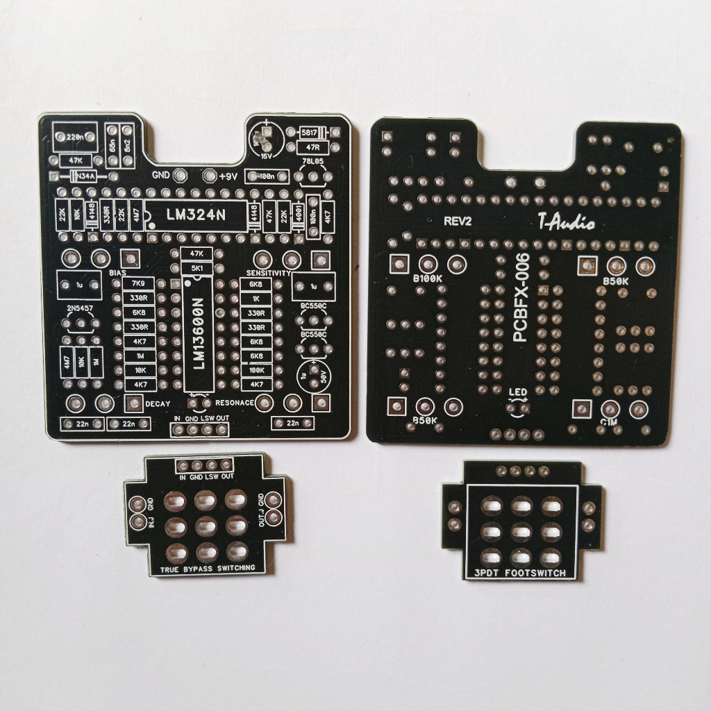 T-audio PCBFX-006 อ้างอิงจาก Mad Professor Snow White Auto Wah PCB กีตาร์ Stompbox DIY