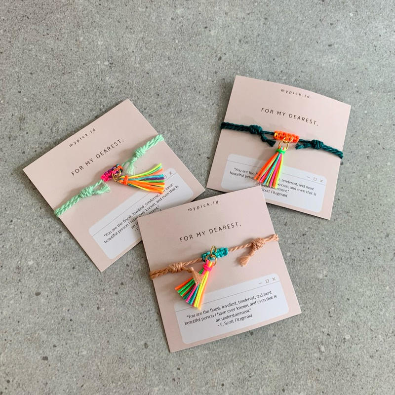FESTIVE TASSEL BRACELET FRIENDSHIP BRACELET COUPLE FRIENDS BRACELET