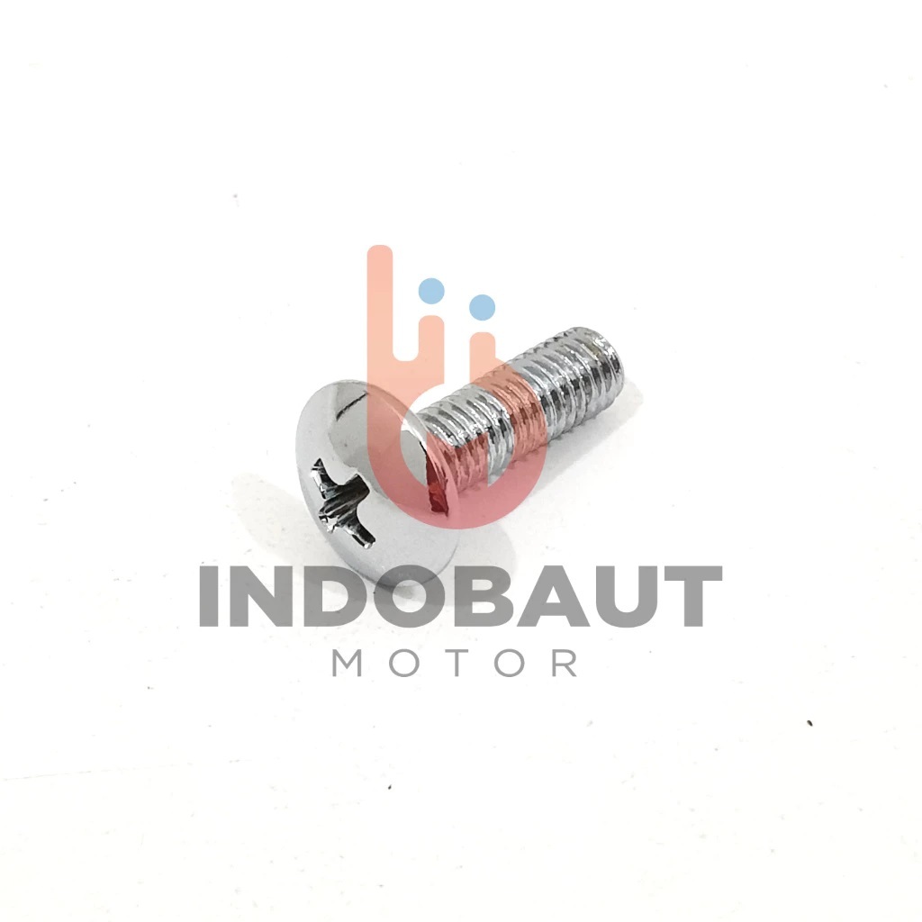 รถจักรยานยนต์ Hood Body Cover Bolts Visor Bolts / JT M5x16 สลักเกลียว 8 Chrome Bolts