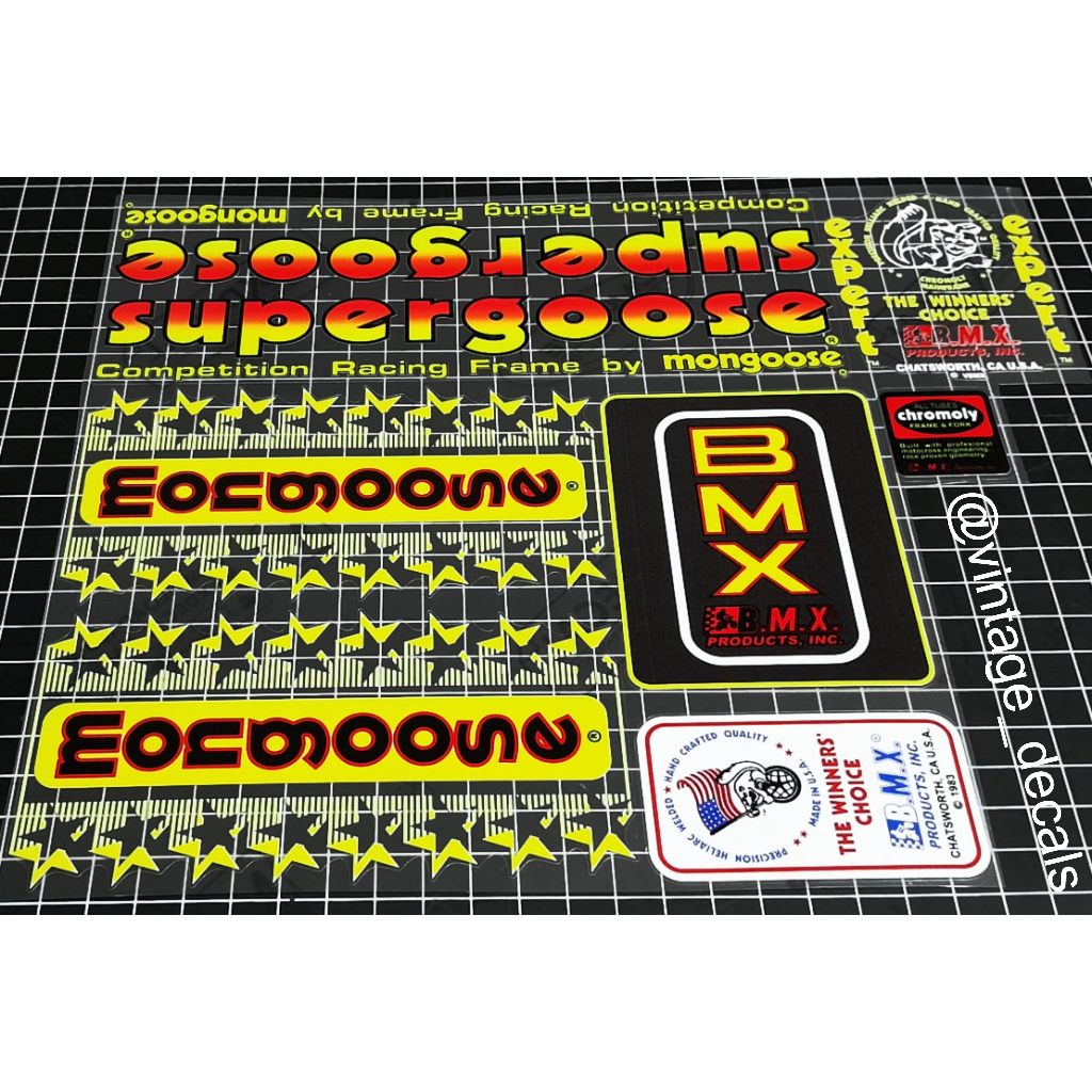 OS BMX Mogoose Supergoose PRO COMP สติ๊กเกอร์ทดแทน