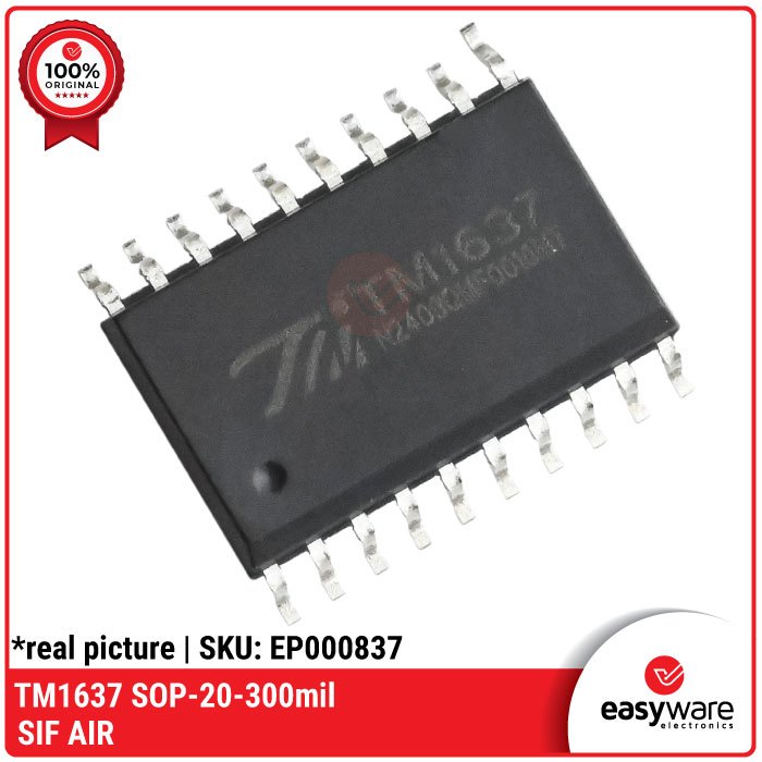 TM1637 SOP-20 300mil IC TM1637 ไดร์เวอร์จอแสดงผล LED IC ของแท้