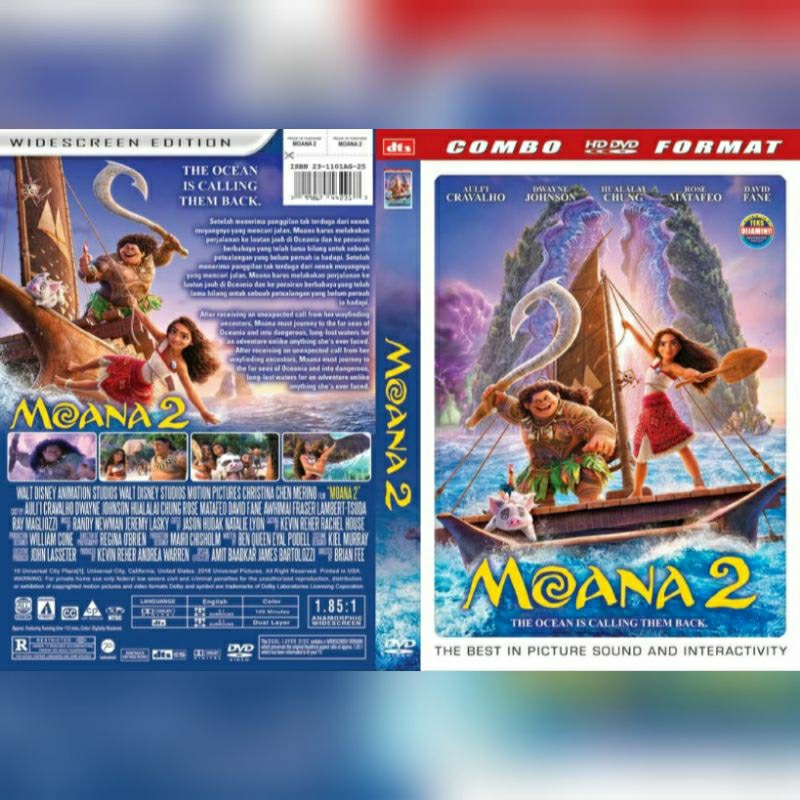 DVD Moana 2 GBR ORI 2024 (Dwayne Johnson)