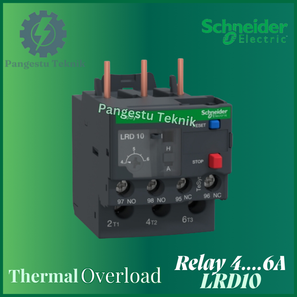 Schneider TOR 4....6A LRD 10 รีเลย์โอเวอร์โหลดความร้อน - LRD10