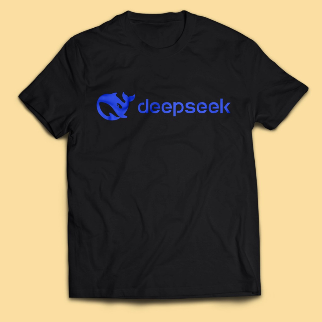 เสื้อยืดผู้ชาย DEEPSEEK AI Logo Adult Unisex Top PakeKaos