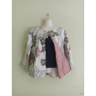BOLERO MOTIF BOLAK BALIK LENGAN PANJANG / CARDIGAN BOLAK BALIK