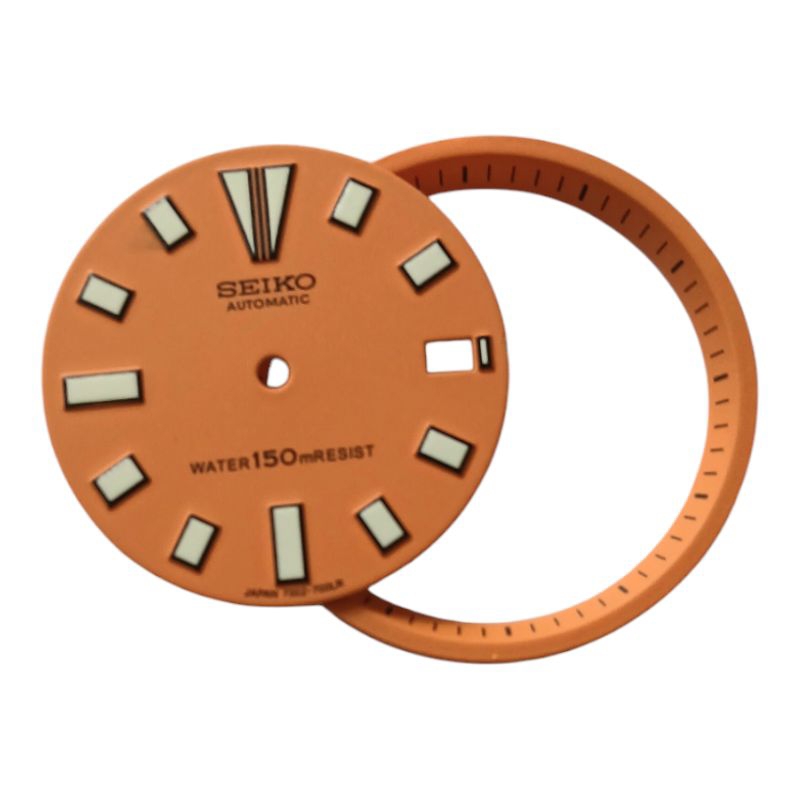 จาน Seikomod Dial Seikomod Plate 7002 Plate 7002 Dial 7002 สีส้ม