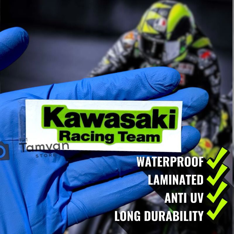 HIJAU KAWASAKI RACING TEAM GREEN LIME EMBLEM สติ๊กเกอร์