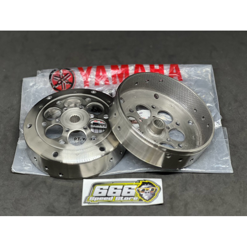 DOUBLE CRANK BOWL HOUSING 54P MIO J SOUL GT X RIDE FINO 115 CUSTOM HOLE และ RACING CARTEL