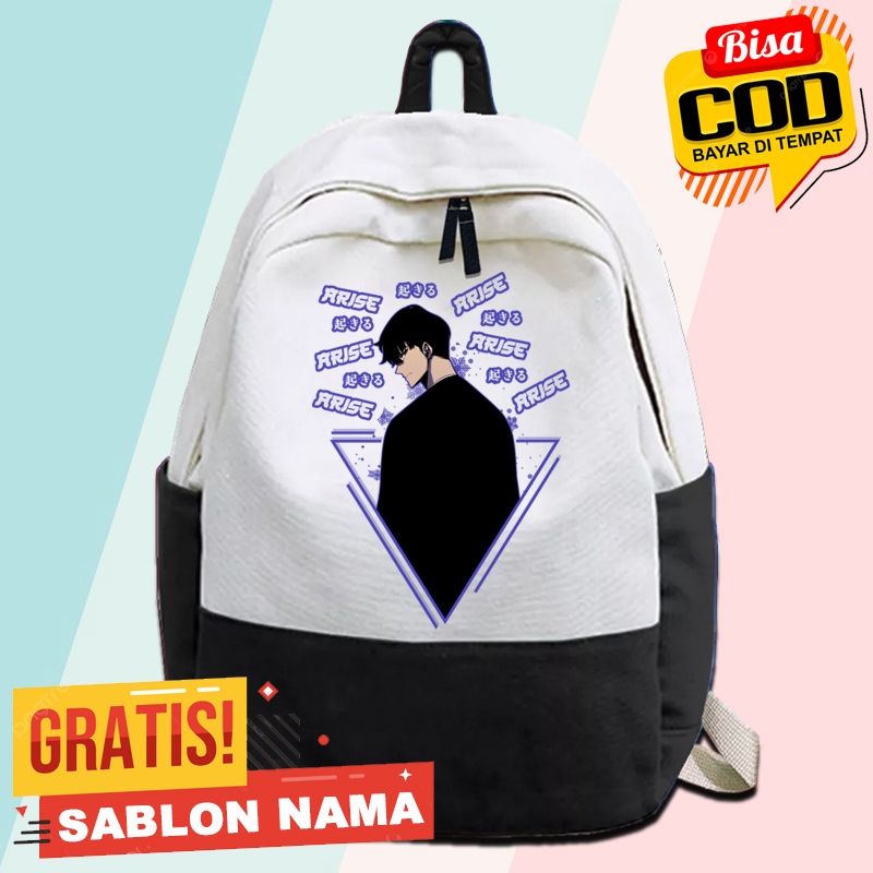 Solo Leveling Sun Jin Woo Aries กระเป๋าเป้เด็ก / กระเป๋าเป้เด็กประถมอนุบาลสําหรับเด็กชายและเด็กหญิง 