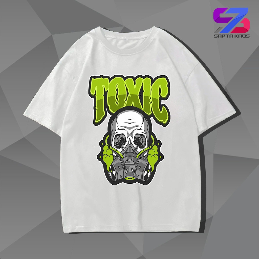 SPT239 TOXIC DISTRO T-SHIRT TOXIC DISTRO T-SHIRT - SUITABLE สําหรับผู้ชายและผู้หญิง