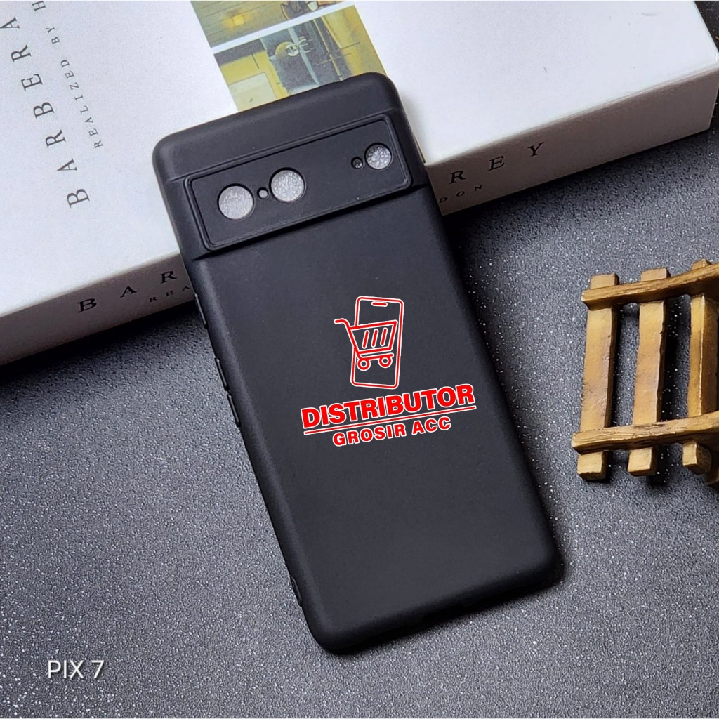 GOOGLE PIXEL 7 GOOGLE PIXEL 7A CASE MACAROON BLACK PREMIUM SOFT CASE BLACK GOOGLE PIXEL 7A MSB
