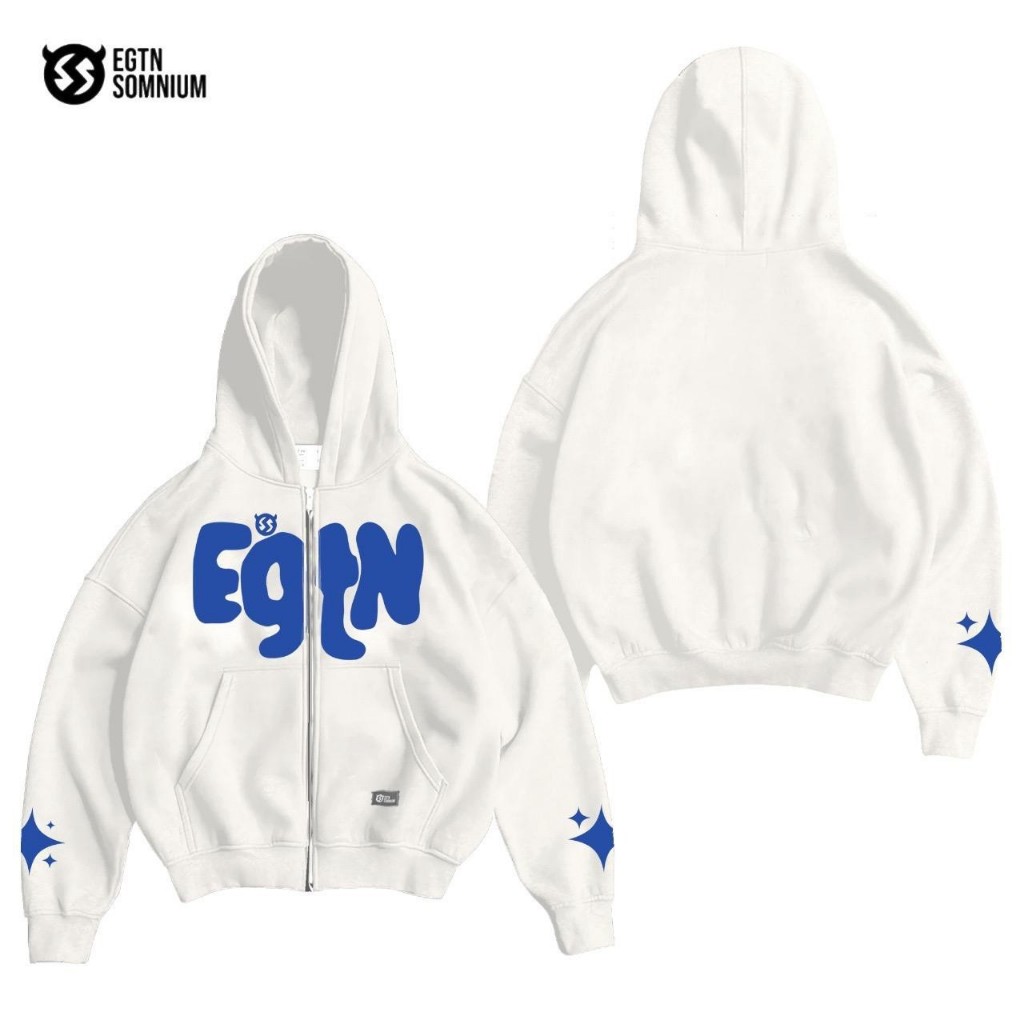 Somnium Double Zipper Boxy Hoodie Sweater Jacket / Boxy Zipper Hoodie