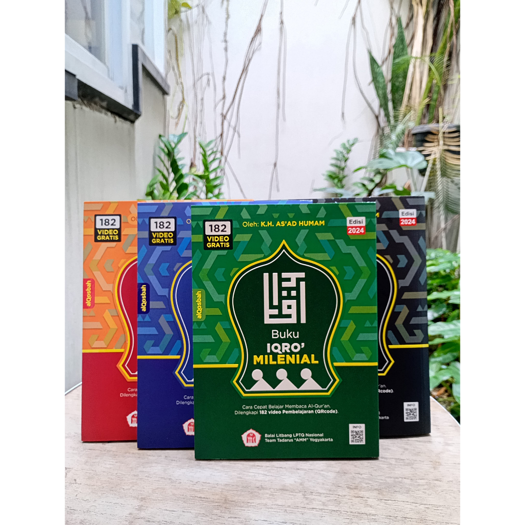 หนังสือ Iqro QRCode: วิธีที่รวดเร็วในการอ่านอัลกุรอานสีเต็ม - Iqro QRcode Millennial Edition A5 Size