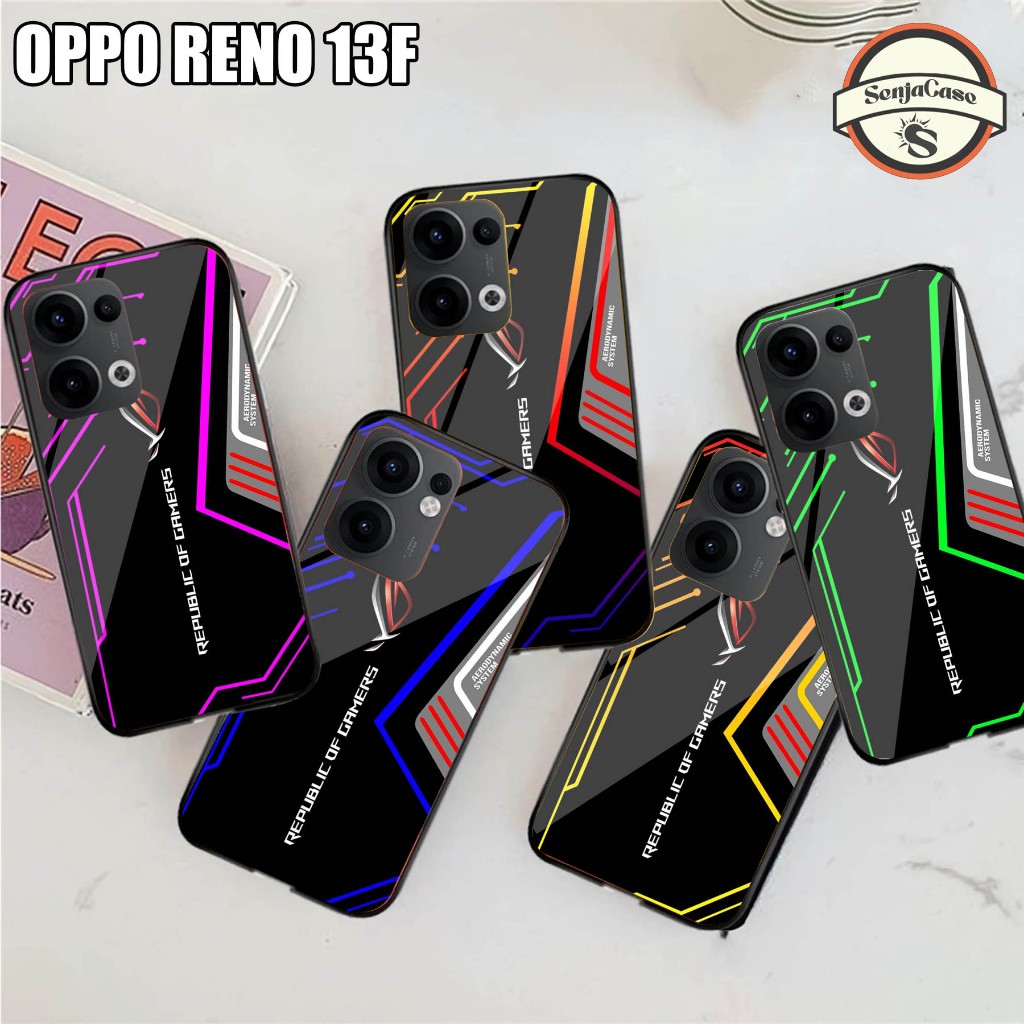 HP SENJACASE SOFTCASE GLASS TYPE 0PP0 RENO 13F ใหม่ล่าสุด - Silicone - เคสเคลือบเงา - เคส - ล่าสุด -