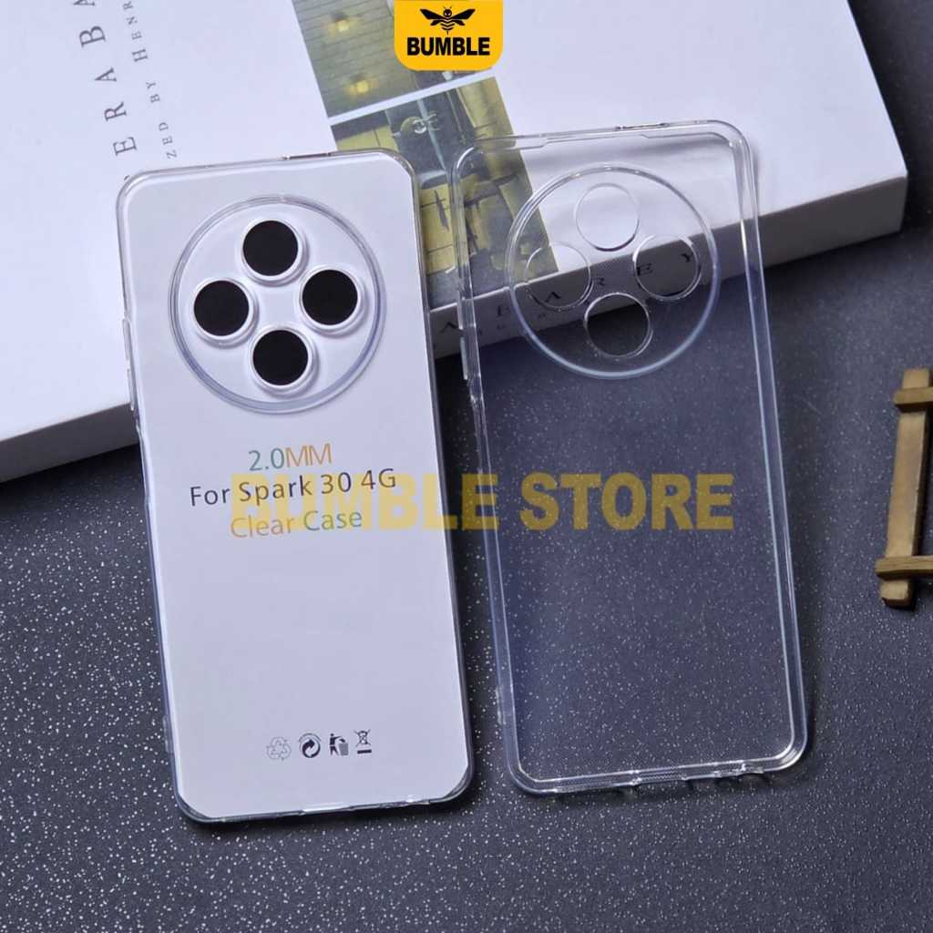 Bumble - Tecno Spark 30 4G Case Tecno Spark 30 Pro 4G Softcase Clear Case Bening 2.0mm Case Tecno Sp