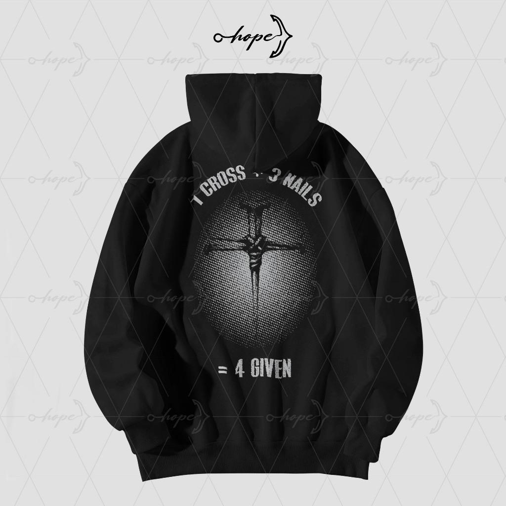 เสื้อมีฮู้ด Christian Spiritual 1 CROSS + 3 NAILS = 4 GIVEN | เสื้อแจ็คเก็ตจัมเปอร์เสื้อฮู้ดสําหรับบ