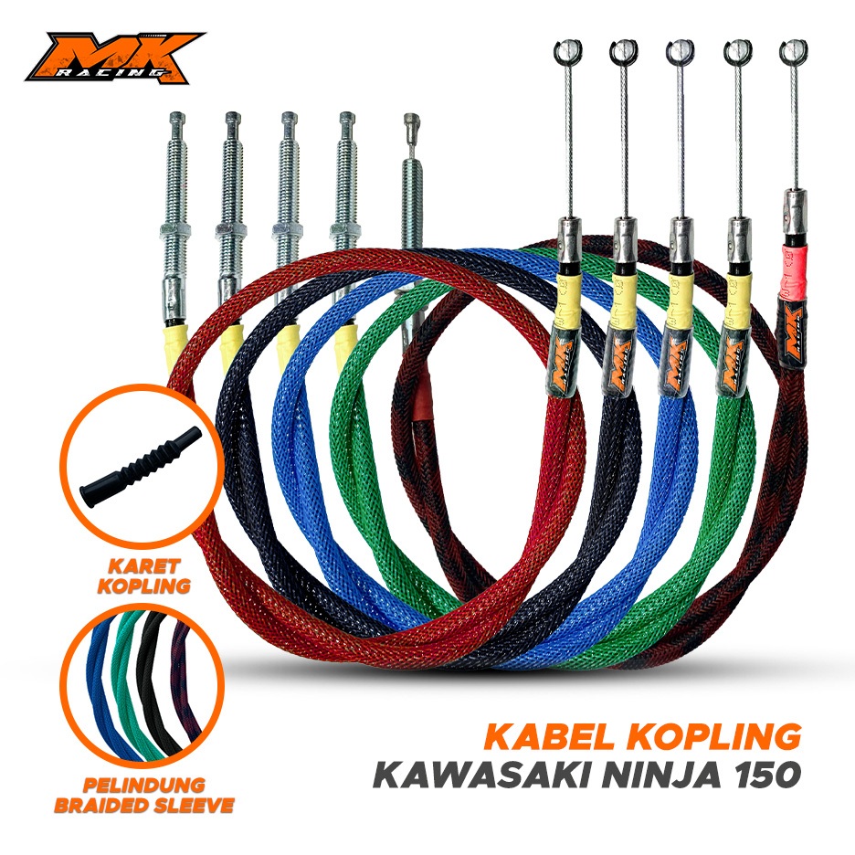 MK Racing สายคลัตช์ Fiber Motif Bride Sleeve 2T 4T Universal / Ninja 150