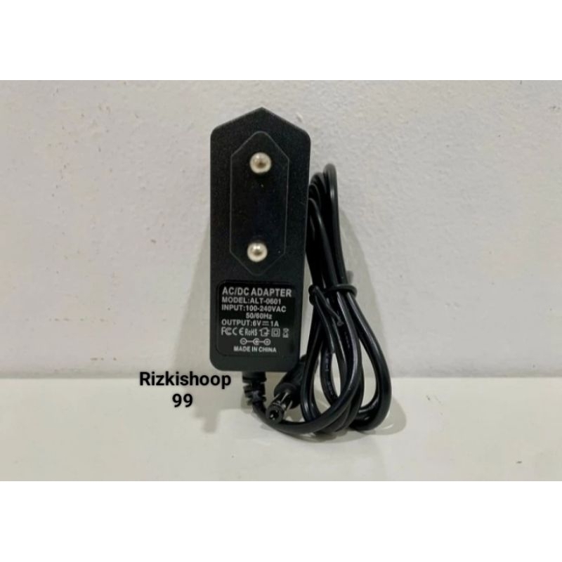 อะแดปเตอร์ DC 6V 1A / 6 โวลต์ 1 Ampere DC Power Supply Adapter