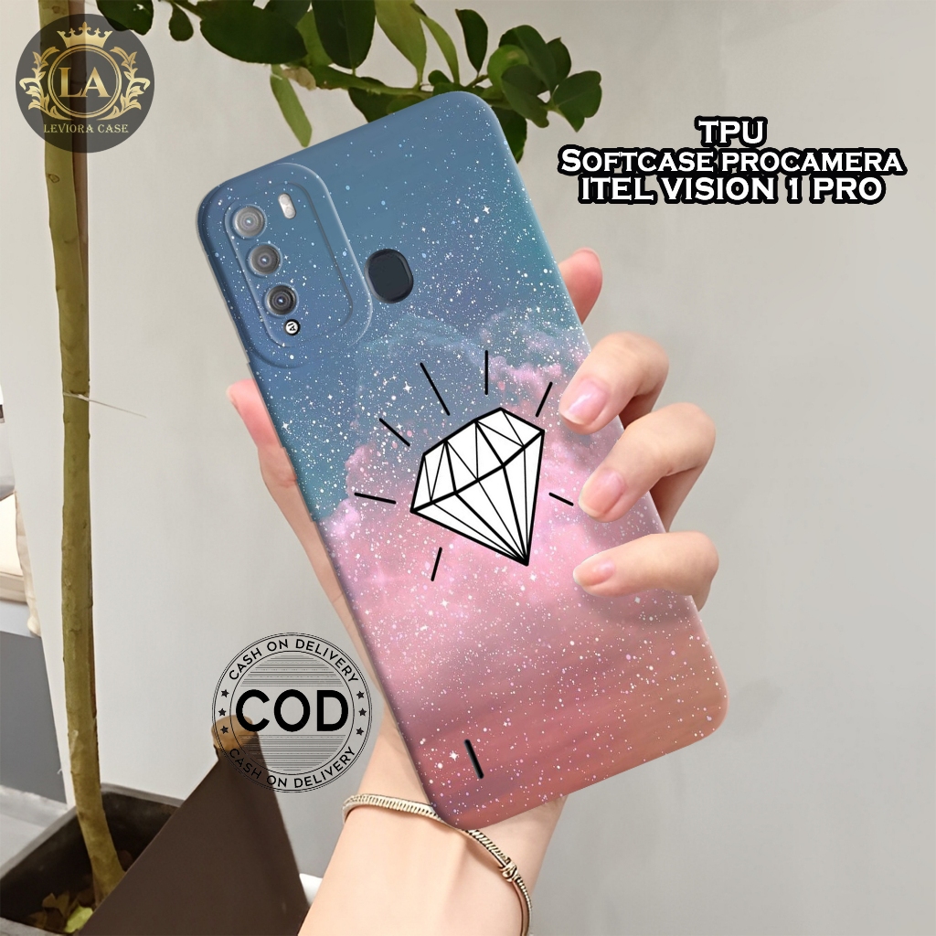 เคส HP ล่าสุด ITEL VISION 1 PRO - เคส Leviora - เคส Fashion Diamond - ITEL VISION 1 PRO Softcase - เ