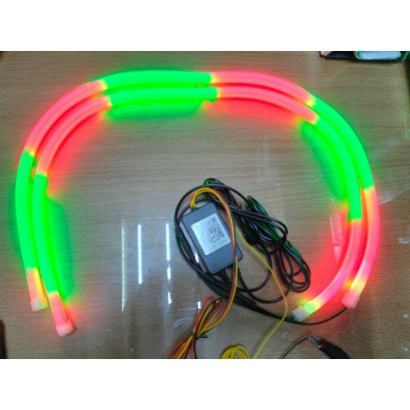 WRGB APP ไฟคิ้ว Led ยืดหยุ่นบลูทูธ ไฟต้อนรับ 30 ซม. 45 ซม. 60 ซม. 75 ซม. RGB ราคาต่อคู่ ขวาและซ้าย