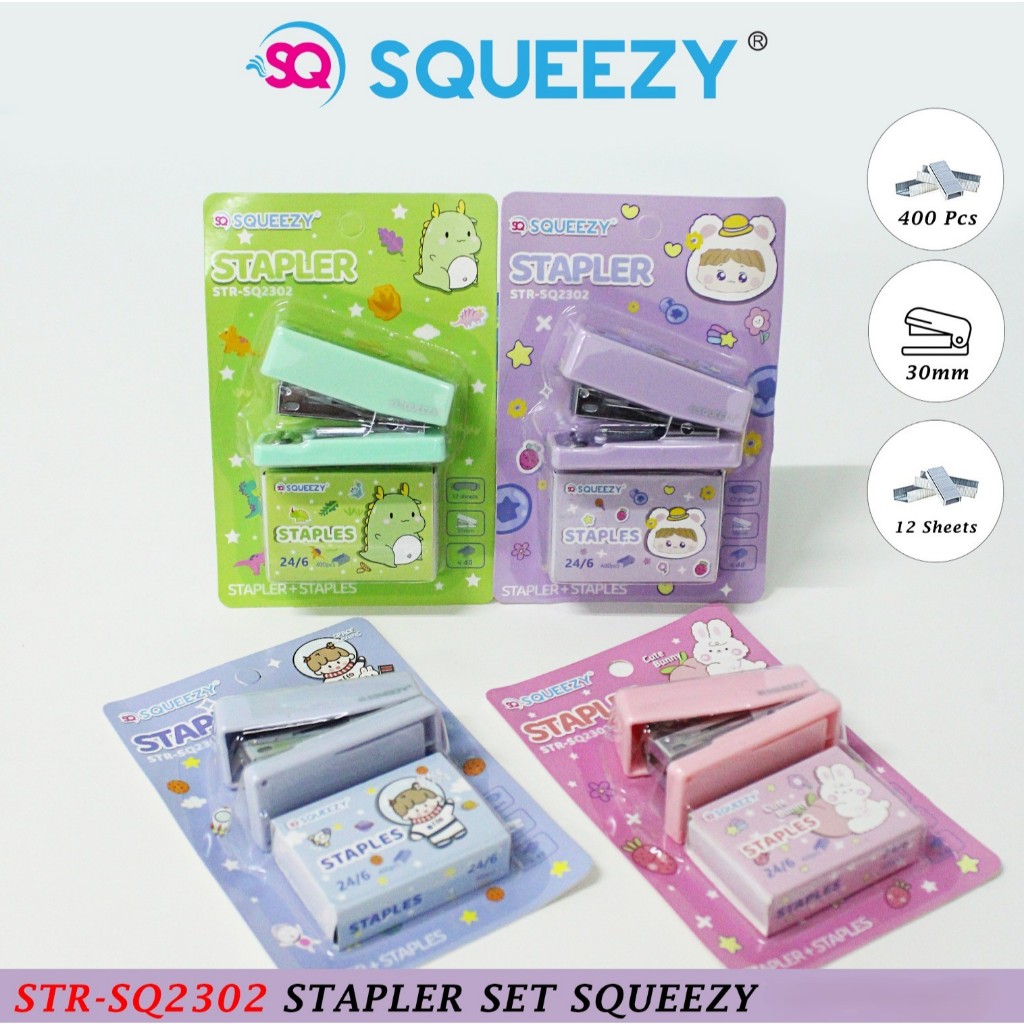 SQUEEZY Staples / Stapler mini set (SQ-232)