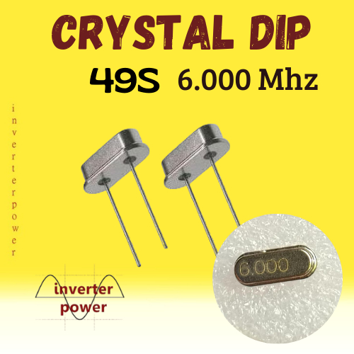 Crystal 6MHz Low Profile 6mhz 6,000mhz 6.10mhz 6 mhz 49S