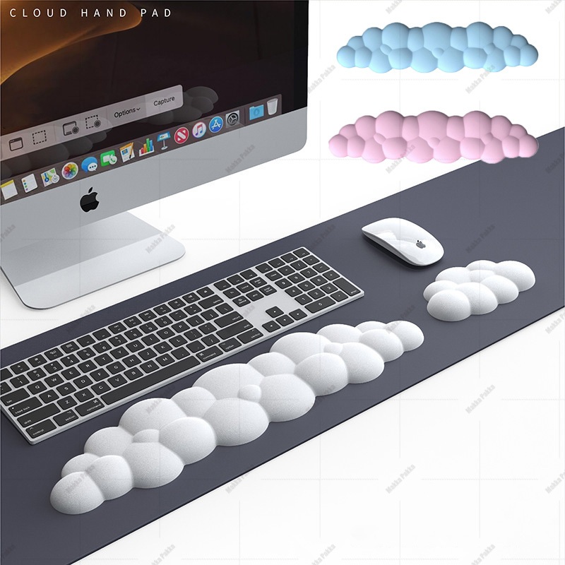 PU REST Pad Gaming Cloud Foam Ergonomic WRIST REST คีย์บอร์ดแผ่นรองข้อมือ