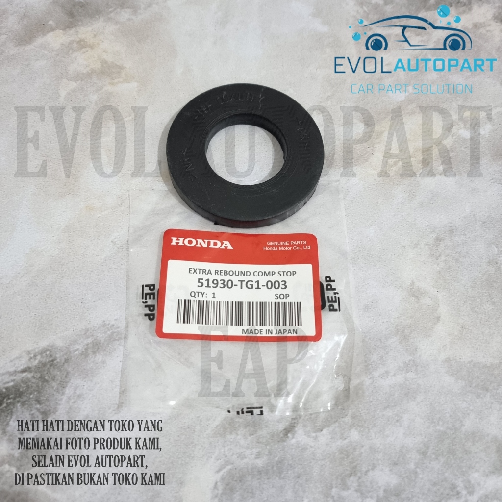 ยาง Damper Coaster สําหรับรองรับด้านหน้า Jazz GD3 RS S GE8 GK5 City GD8 GM2 GM6 P/N 51930-TG1-003