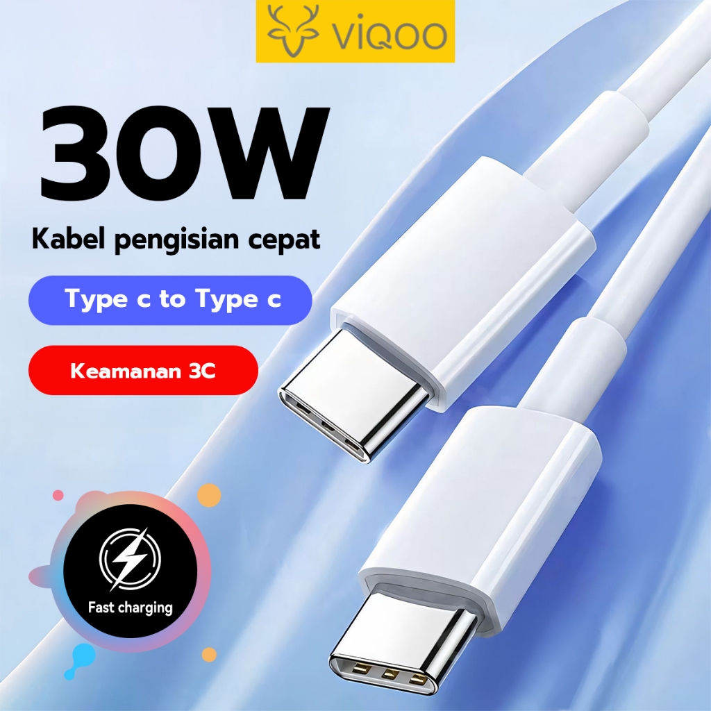 Viqoo DC04 PD30W Fast Charging Type-C ถึง Lightning Data Cable iP PD 30W Power Delivery/C TO L 1M สํ