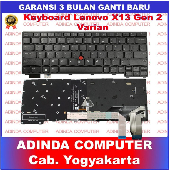Lenovo Thinkpad X13 Gen2 L13 Yoga Gen3 Gen 3 Gen4 Gen 4 20WK 20WL 20W8 20W9 Backlight Pointer - Poin