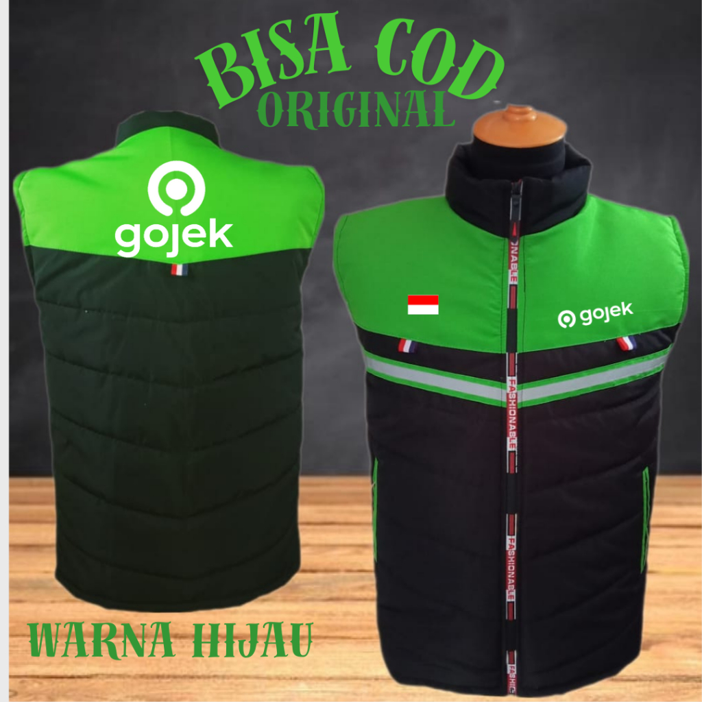 เสื้อกั๊กมอเตอร์ไซค์ผู้ชาย Ojol Gojek Online Mens Vest Gojek Ojol Ojek ล่าสุด 2024 Rompy Ojol Gojek 