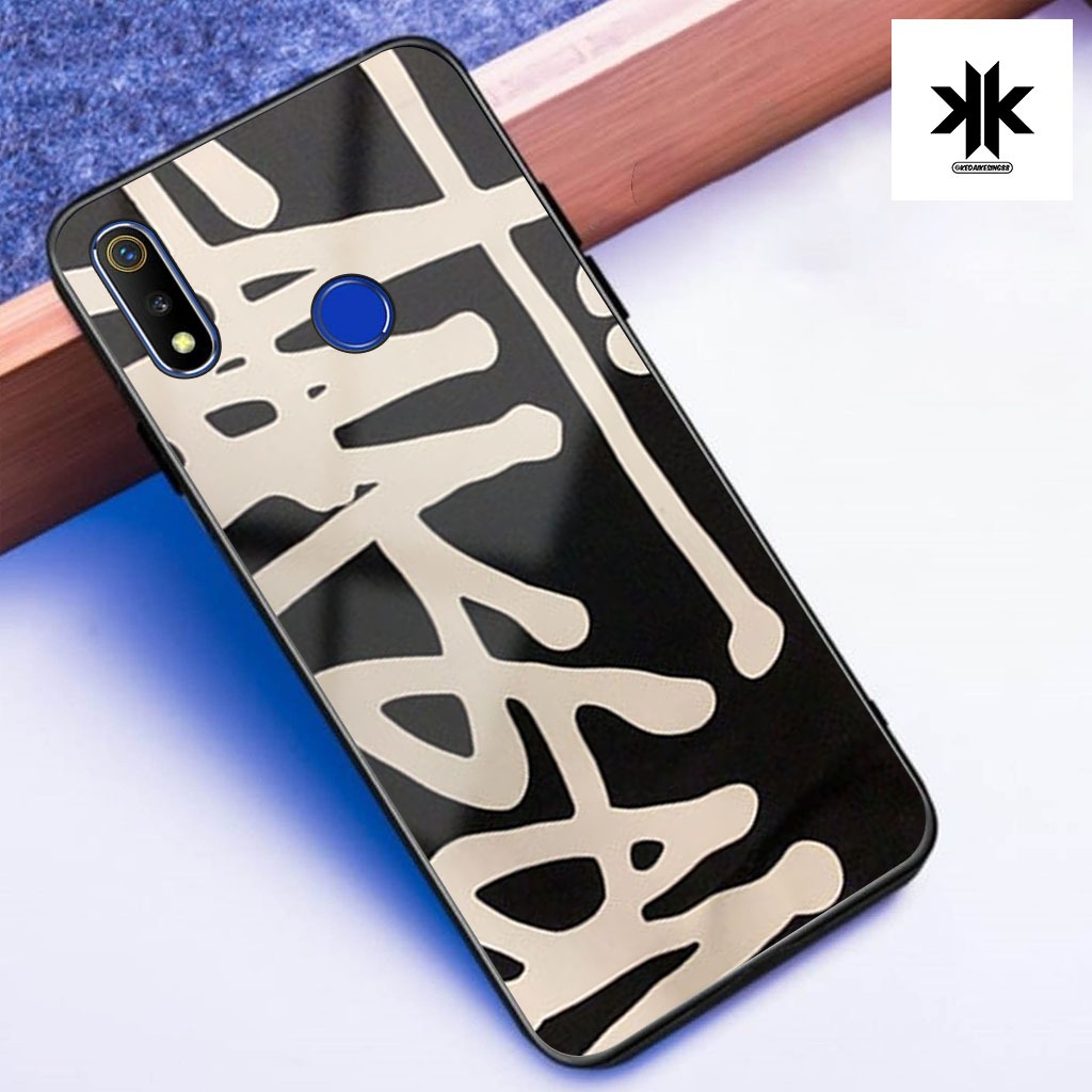 KK16 Softcase Glitter สําหรับ REALME 3 / 3 PRO กรณีพรีเมี่ยมป้องกันกล้อง Softcase แก้ว Kaca Tokokesi