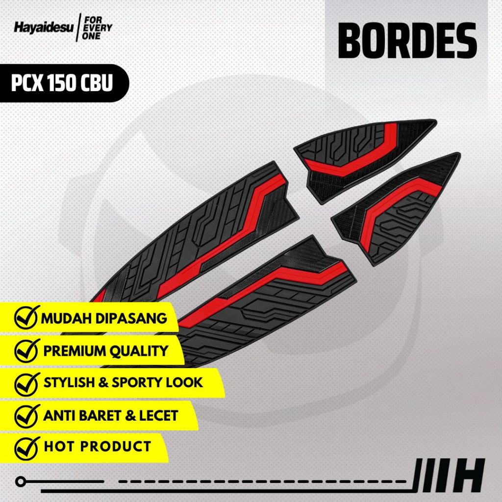 Hayieidesu Floor Step Boardrest พรมมอเตอร์ PCX 150 CBU Thailand / Vietnam LED 2012-2017 Bordes - คุณภาพระดับพรีเมียม