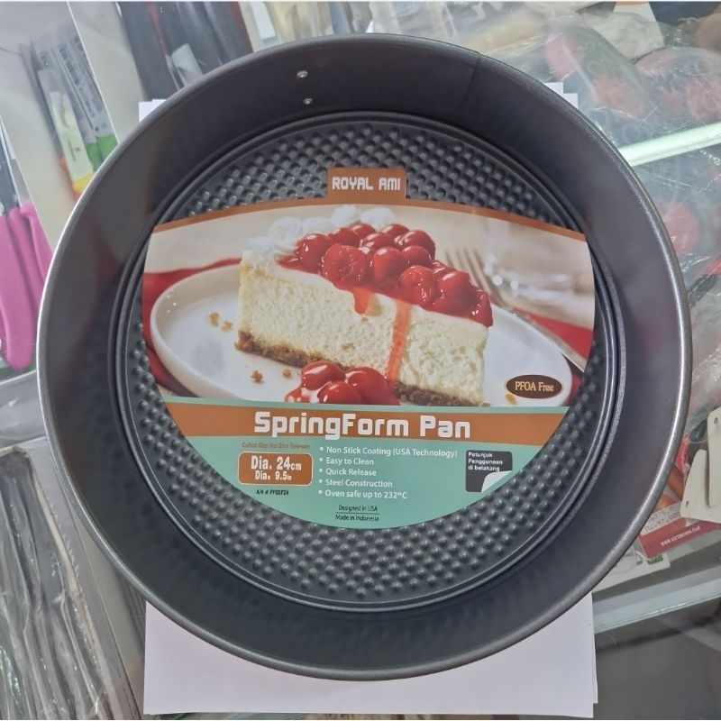 PPSSF24 Springform Pan Nonstick Bakeware D24cm H7cm, กระทะถอดได้