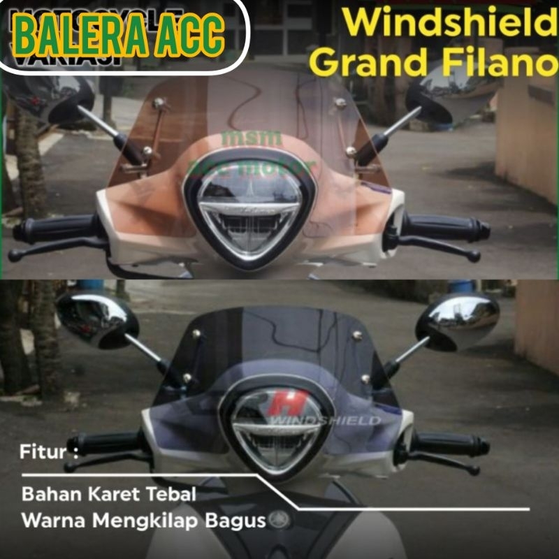 กระจกบังลม Grand Filano Visor Grand Filano Shield Grand Filano PREMIUM