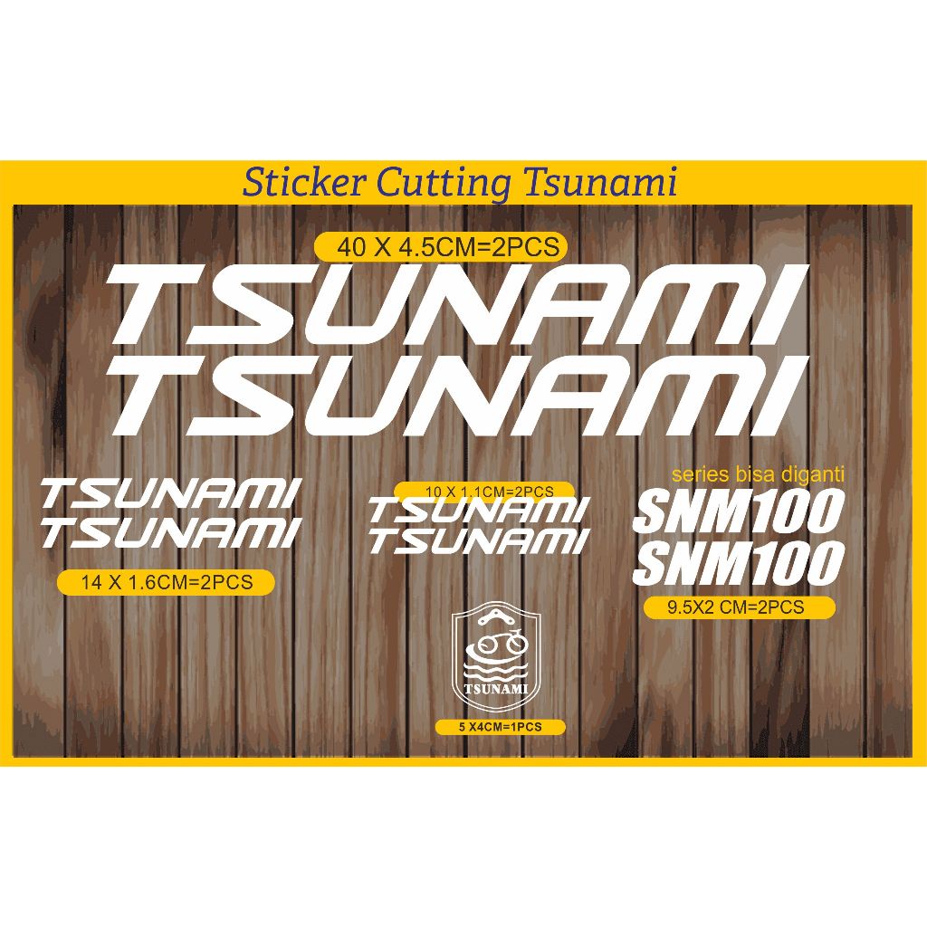 สติ๊กเกอร์ตัด fixie tsunami สติ๊กเกอร์ tsunami Bike SNM100