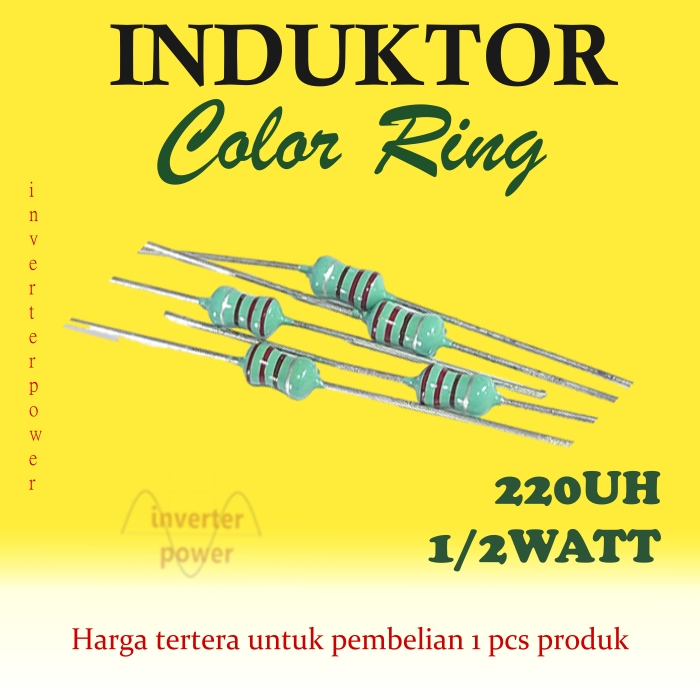 Inductor Color Ring 1/2 วัตต์ 220uh แหวนสีเหนี่ยวนํา 220uH