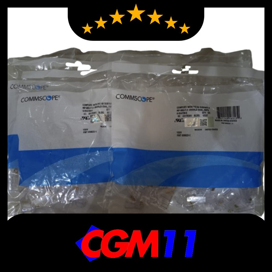 CONNECTOR RJ45 COMSCOPE AMP CONNECTOR RJ45 CONTENTS 50 -CGM11.คอมพิวเตอร์