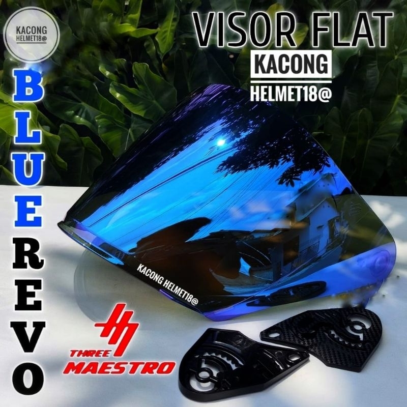 อิริเดียม PNP KYT NFJ & Jpx NOVA X ALV ELTRON FLAT VISOR GLASS (TM5 TRHEE MAESTRO)