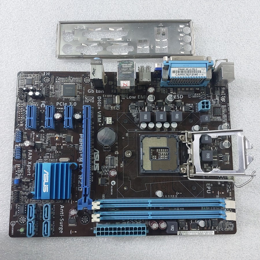 เมนบอร์ด h61 asus P8H61-MLX R2.0 ddr3 ซ็อกเก็ต 1155 เมนบอร์ด ASUS H61 วินาทีเดิม