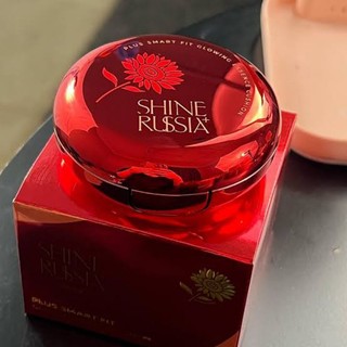 Shine Russia 2in1 Plus Smart Fit Glowing Essence Cushion With Sunflower BPOMOriginal