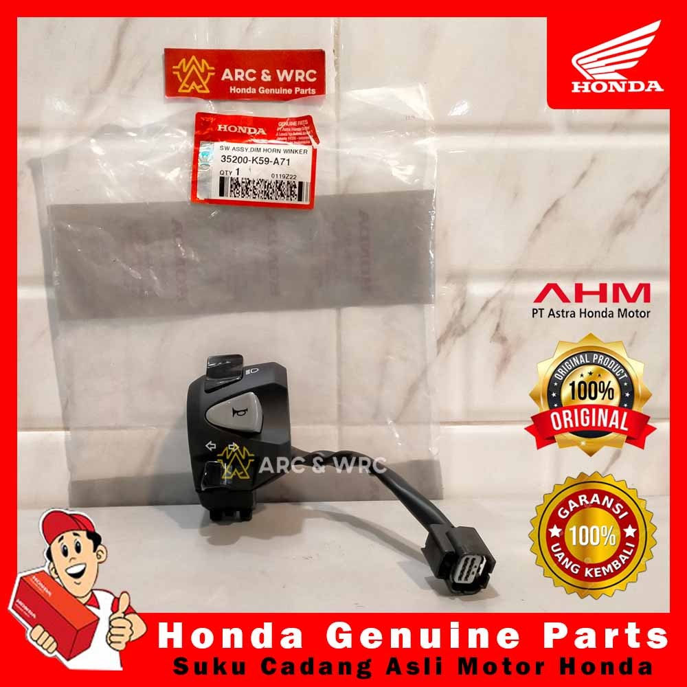 สวิตช์ซ้าย Assy Dim Horn Winker New Vario 125 150 35200K59A71