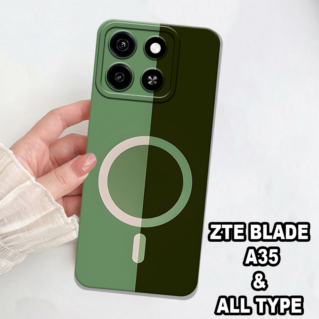 AC27/Softcase Procamera Hp ZTE BLADE A35 ล่าสุด 2024 เคสแฟชั่น IP เคส Handphone Protector